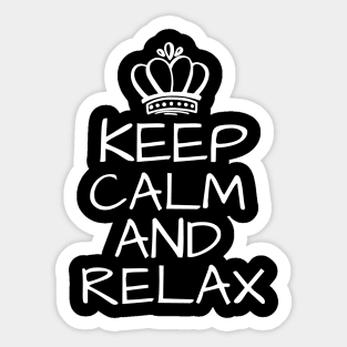 Keep calm and relax Sticker